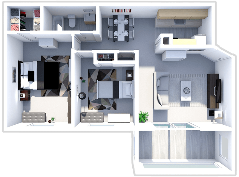 2 bed Levis - Upper floor plan